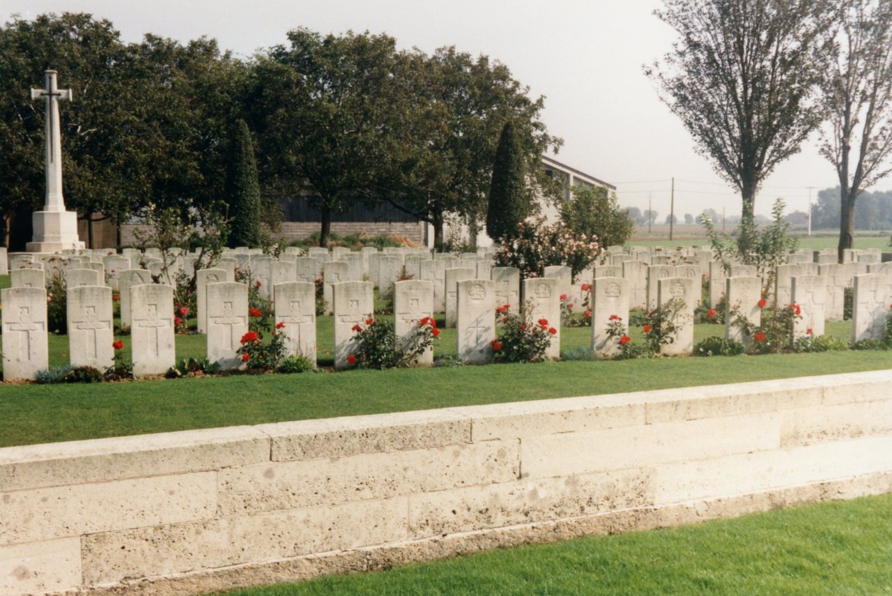 Adrian at his grandfathers grave May 1988 2